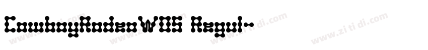 CowboyRodeoW05 Regul字体转换